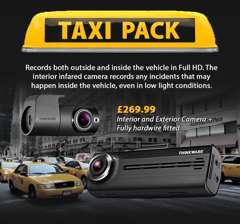 Taxi Pack - The ideal Dash Cam for Taxi drivers